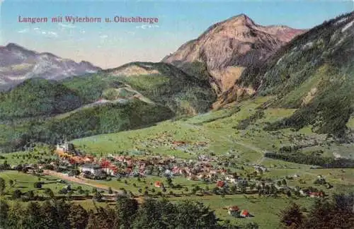 AK / Ansichtskarte  Lungern_OW mit Wylerhorn und Oltschiberge