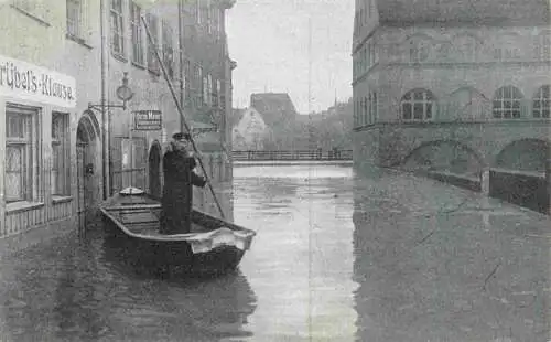 AK / Ansichtskarte 73976189 Nuernberg Hochwasser Katastrophe Gruebelstrasse Februar 1909