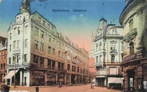 AK / Ansichtskarte  Reichenberg__LIBEREC_Boehmen_CZ Schienhof