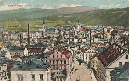 AK / Ansichtskarte  Reichenberg__LIBEREC_Boehmen_CZ Panorama vom Bahnhof aus gesehen