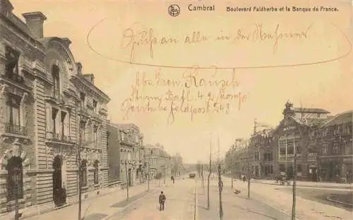 AK / Ansichtskarte  Cambrai_59_Nord Boulevard Faidherbe et la Banque de France
