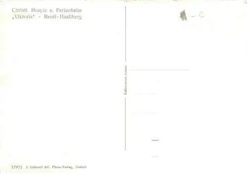 AK / Ansichtskarte  Reuti-Hasleberg_Reuti-Hasliberg_BE Christl Hospiz und Ferienheim Viktoria mit Wetterhorngruppe