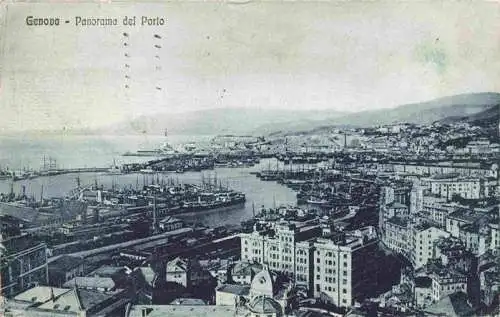 AK / Ansichtskarte  GENOVA_Genua_Liguria_IT Panorama del Porto