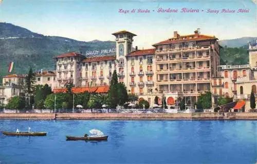 AK / Ansichtskarte  Gardone_Riviera_di_Garda_IT Savoy Palace Hotel Ansicht vom Gardasee aus