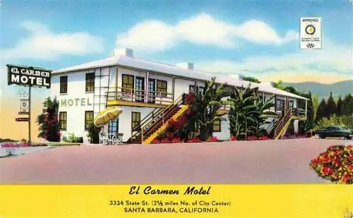 AK / Ansichtskarte  Santa_Barbara__California_USA El Carmen Motel