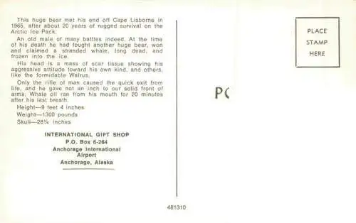 AK / Ansichtskarte  Anchorage_Alaska_USA International Gift Shop Anchorange International Airport