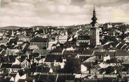 AK / Ansichtskarte  Trebic_Trebitsch_CZ Stadtbild mit Kirche