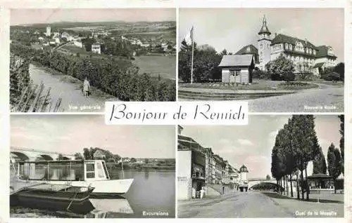 AK / Ansichtskarte 73976461 Remich_Luxembourg Vue générale Ecole Excusions Quai de la Moselle