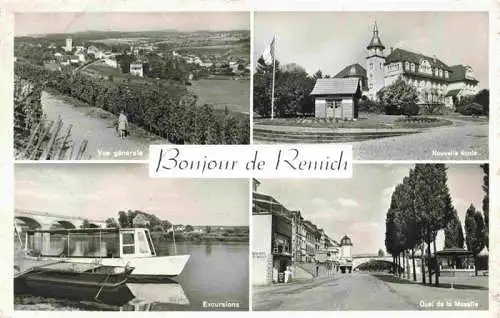 AK / Ansichtskarte  Remich_Luxembourg Vue générale Ecole Excusions Quai de la Moselle