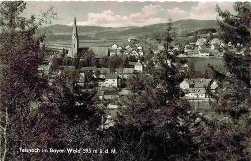 AK / Ansichtskarte  Teisnach Panorama Ansicht mit Kirche