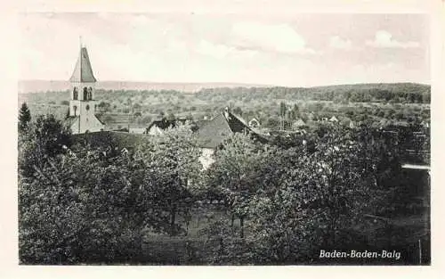 AK / Ansichtskarte  Balg_Baden-Baden_BW Panorama Ansicht mit Kirche