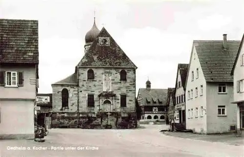 AK / Ansichtskarte  Oedheim_Kocher_BW Partie unter der Kirche