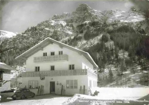 AK / Ansichtskarte  Gschnitz_Tirol_AT Gasthof Alpenrose Winterpanorama