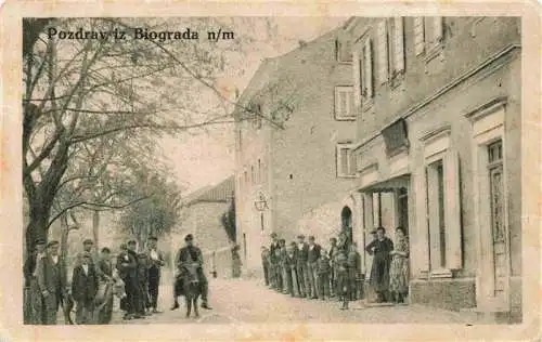AK / Ansichtskarte  Biograda_na_Moru_Biograd_na_Moru_Croatia Wohnhaeuser Familien