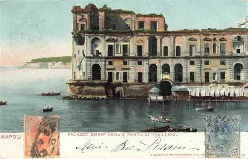 AK / Ansichtskarte  NAPOLI_Neapel_Naples_IT Palazzo Donn Anna e Punta di Posillipo