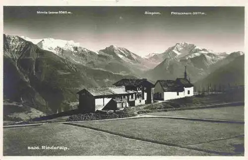 AK / Ansichtskarte  Riederalp_VS Monte Leone Simplon Fietschhorn
