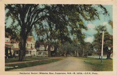 AK / Ansichtskarte  Fredericton_New_Brunswick_Canada Residential Section Waterloo Row