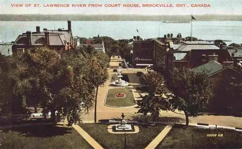 AK / Ansichtskarte  Brockville_Ontario_Canada View of St Lawrence River from Court House