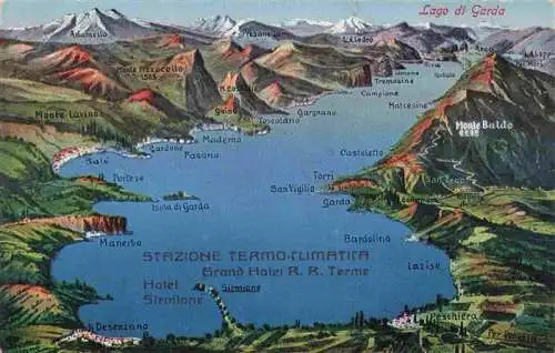 AK / Ansichtskarte 73976791 Lago_di_Garda_IT Panoramakarte