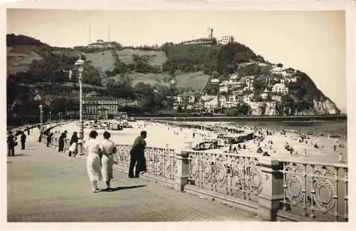 AK / Ansichtskarte  SAN_SEBASTIAN__Saint-Sebastien_Pais_Vasco_ES Playa de Ondarreta