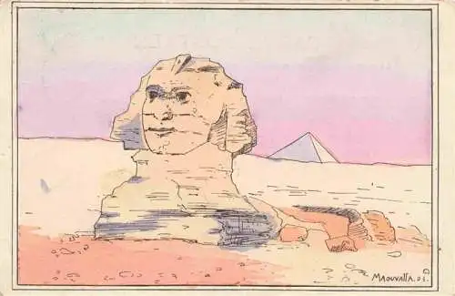 AK / Ansichtskarte  Sphinx_Gizeh_Giza_Egypt Sphinx 