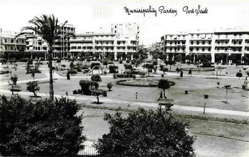 AK / Ansichtskarte  PORT-SAID_Egypt Municipality Garden