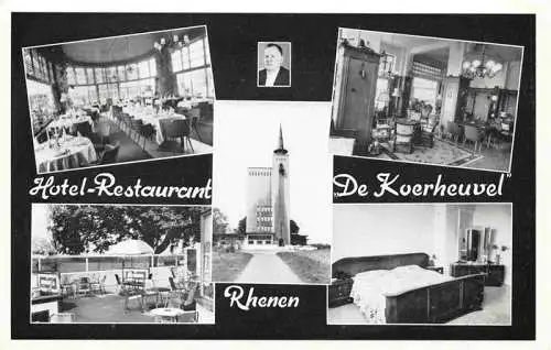 AK / Ansichtskarte 73976924 Rhenen_NL Hotel Restaurant De Koerheuvel Gastraeume Zimmer
