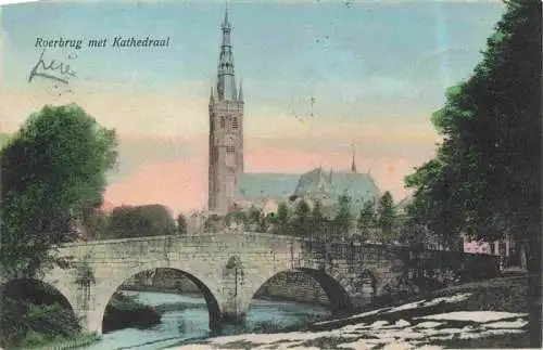 AK / Ansichtskarte  ROERMOND_Limburg_NL Roerbrug met Kathedraal