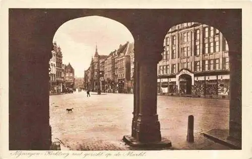 AK / Ansichtskarte  NIJMEGEN_Gelderland_NL Kerkboog met gezicht op de markt