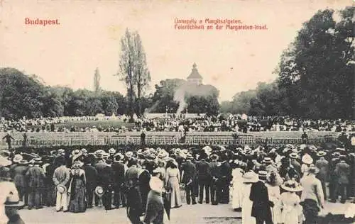 AK / Ansichtskarte  BUDAPEST_HU Feierlichkeiten an der Margareten Insel