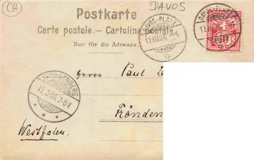 AK / Ansichtskarte  DAVOS_GR Schlittenfahrt