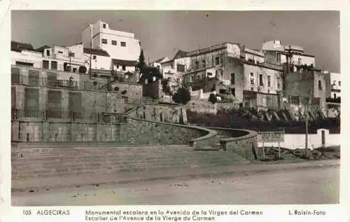 AK / Ansichtskarte 73977097 Algeciras_Cadiz_Andalucia_ES Escalier de l'Avenue de la Vierge du Carmen