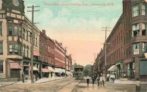 AK / Ansichtskarte  Johnstown_New_York_USA West Main Street looking east Tram