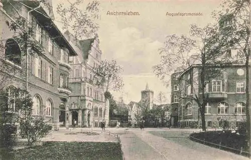 AK / Ansichtskarte  Aschersleben_Sachsen-Anhalt Augustapromenade Feldpost