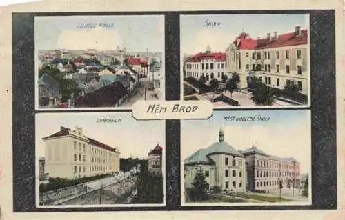 AK / Ansichtskarte  Nem_Brod_Nemecky-Brod_Havlickuv_Brod_Deutsch-Brod_CZ Stadtpanorama Schule Gymnasium