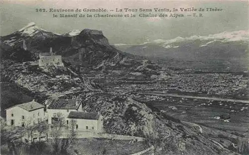 AK / Ansichtskarte  GRENOBLE_38 La Tour Sans Venin La Vallee de l'Isere le Massif de la Chartreuse et la Chaine des Alpes
