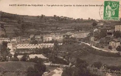 AK / Ansichtskarte  Saint-Martin-de-Valamas_St-Martin-de-Valamas_07_Ardeche Vue generale du Quartier du Cadet et des Usines Montalon
