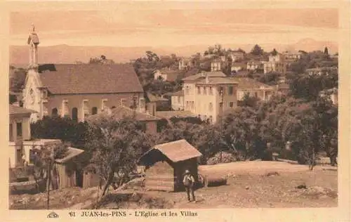 AK / Ansichtskarte  JUAN-LES-PINS_Antibes_06 Eglise et les Villas