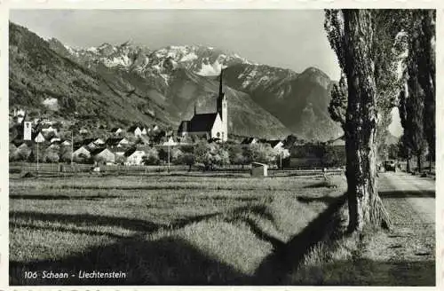 AK / Ansichtskarte  Schaan__Liechtenstein_FL Panorama Kirche