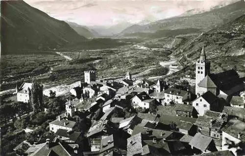 AK / Ansichtskarte  Leuk_VS Panorama mit dem Rhonetal