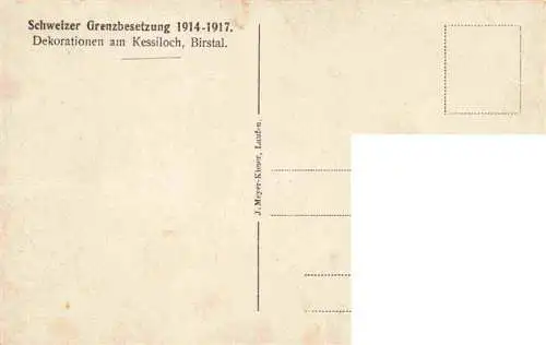 AK / Ansichtskarte  Kessiloch_Grellingen_Birstal_BL Schweizer Grenzbesetzung 1914 bis 1917