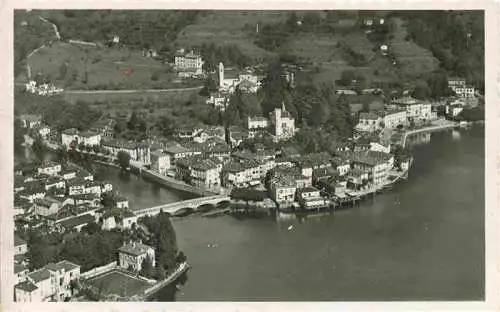 AK / Ansichtskarte  Ponte-Tresa_Lago_di_Lugano_TI Fliegeraufnahme