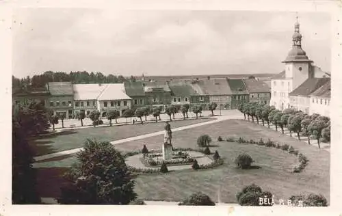 AK / Ansichtskarte  Bela_pod_Bezdezem_CZ Platz Denkmal Zentrum