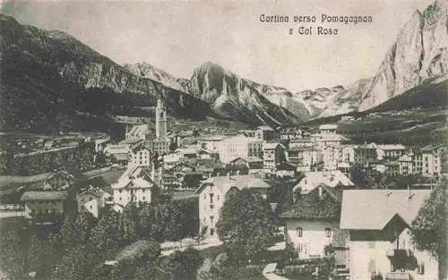 AK / Ansichtskarte 73977420 Cortina_d_Ampezzo_Veneto_IT Panorama verso Pomagagnon e Col Rosa
