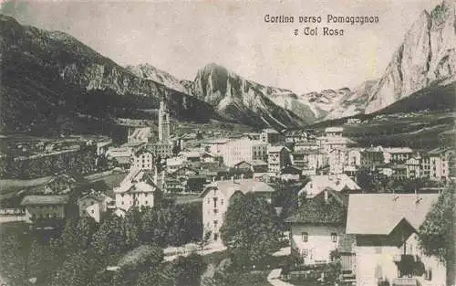 AK / Ansichtskarte  Cortina_d_Ampezzo_Veneto_IT Panorama verso Pomagagnon e Col Rosa
