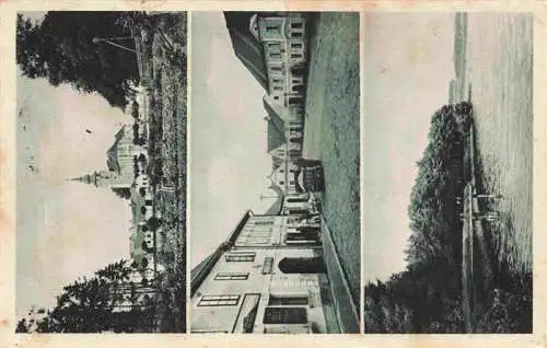 AK / Ansichtskarte  Kardasova_Recice_Kardasch_Retschitz_CZ Teilansichten Kirche Strassenpartie Partie am Wasser