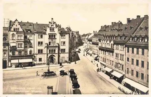 AK / Ansichtskarte  Mittweida_Sachsen Markt mit Rochlitzer Strasse