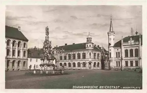 AK / Ansichtskarte  Reichstadt_Zakupy_Czechia Marktplatz Sommerfrische