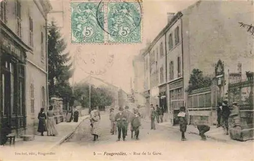 AK / Ansichtskarte  Fougerolles-Saint-Valbert_Lure_70_Haute-Saone Rue de la Gare