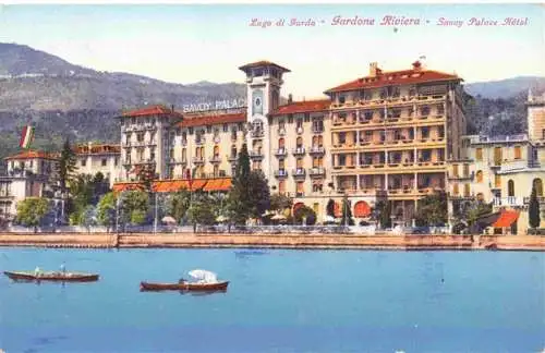 AK / Ansichtskarte 73977493 Gardone_Riviera_di_Garda_IT Savoy Palace Hotel Ansicht vom Gardasee aus